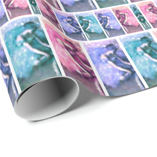 Edgar Degas De danser Pastel Ballerina Sparkle Cadeaupapier (Rol Hoek)