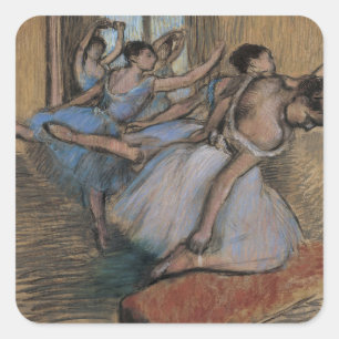 Edgar Degas De dansers Vierkante Sticker