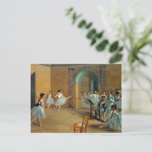 Edgar Degas De Dansfoyer bij de Opera Briefkaart (Staand voorkant)
