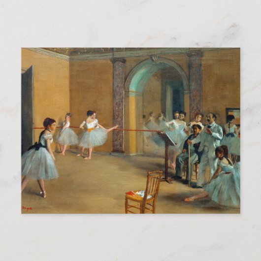 Edgar Degas De Dansfoyer bij de Opera Briefkaart (Voorkant)