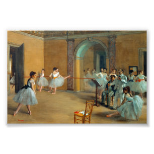 Edgar Degas De Dansfoyer bij de Opera Foto Afdruk