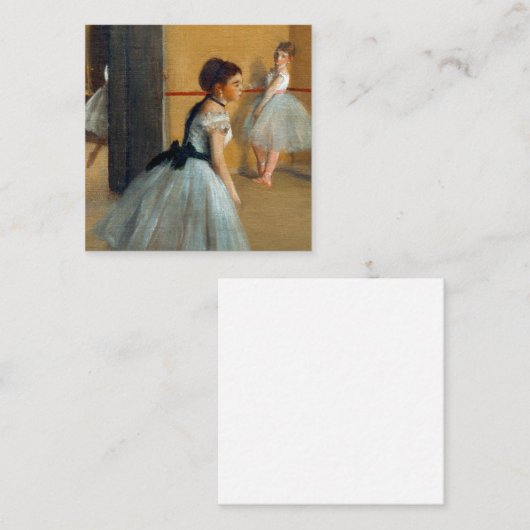 Edgar Degas De Dansfoyer bij de Opera Informatiekaartje (Voorkant / Achterkant)