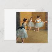 Edgar Degas De Dansfoyer bij de Opera Kaart (Voorkant / Achterkant)