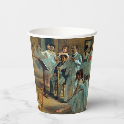 Edgar Degas De Dansfoyer bij de Opera Papieren Bekers (Achterkant)