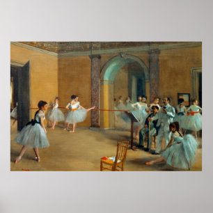 Edgar Degas De Dansfoyer bij de Opera Poster