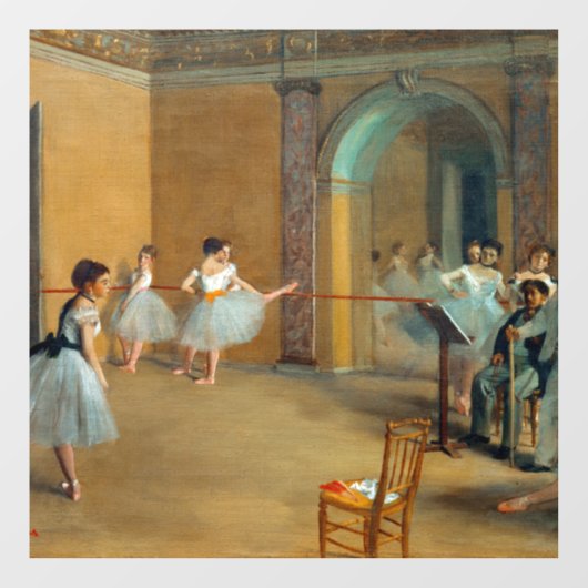 Edgar Degas De Dansfoyer bij de Opera Raamsticker (Vel)