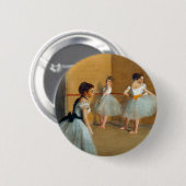 Edgar Degas De Dansfoyer bij de Opera Ronde Button 5,7 Cm (Voorkant /achterkant)