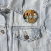 Edgar Degas De Dansfoyer bij de Opera Ronde Button 5,7 Cm (In situ)