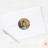 Edgar Degas De Dansfoyer bij de Opera Ronde Sticker (Envelop)