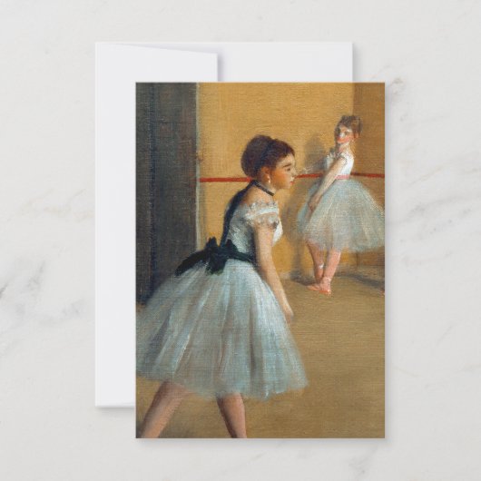 Edgar Degas De Dansfoyer bij de Opera RSVP Kaartje (Voorkant)