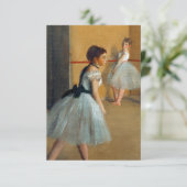 Edgar Degas De Dansfoyer bij de Opera RSVP Kaartje (Staand voorkant)