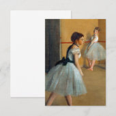 Edgar Degas De Dansfoyer bij de Opera RSVP Kaartje (Voorkant / Achterkant)