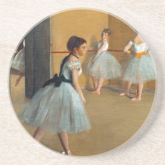 Edgar Degas De Dansfoyer bij de Opera Zandsteen Onderzetter (Voorkant)