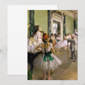 Edgar Degas De Dansklas Kaart (Voorkant / Achterkant)