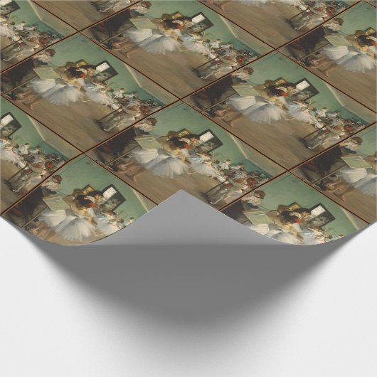 Edgar Degas-De dansklasse 1874 Cadeaupapier (Hoek)