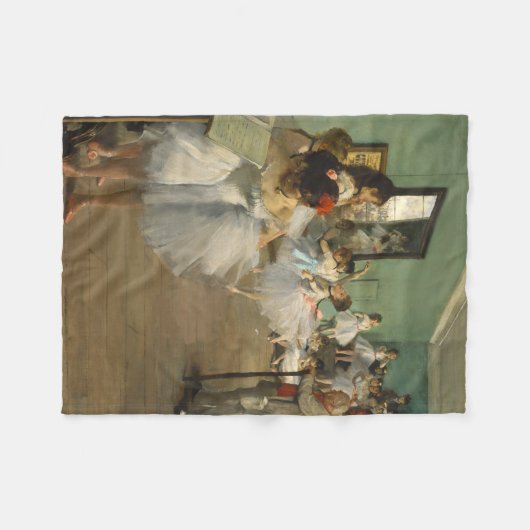 Edgar Degas-De dansklasse 1874 Fleece Deken (Voorkant (Horizontaal))