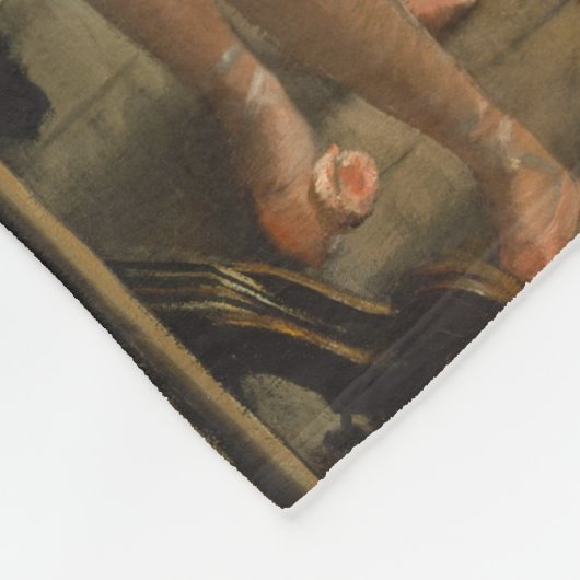 Edgar Degas-De dansklasse 1874 Fleece Deken (Hoek)
