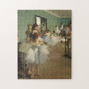Edgar Degas-De dansklasse 1874 Legpuzzel