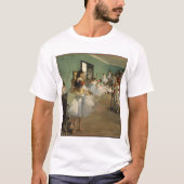 Edgar Degas-De dansklasse 1874 T-shirt (Voorkant)