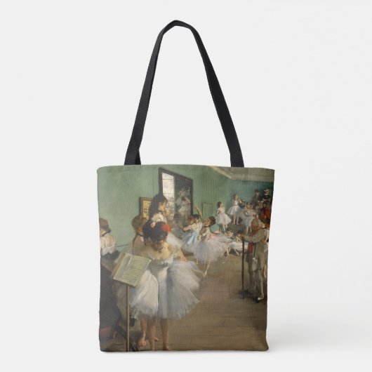 Edgar Degas-De dansklasse 1874 Tote Bag (Achterkant)