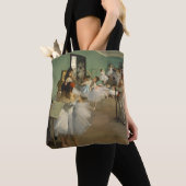 Edgar Degas-De dansklasse 1874 Tote Bag (Dichtbij)