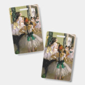 Edgar Degas de dansklasse Badge (Voor- en achterkant)