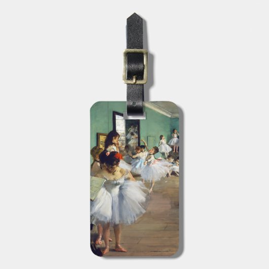 Edgar Degas - De dansklasse Bagagelabel (Voorkant verticaal)