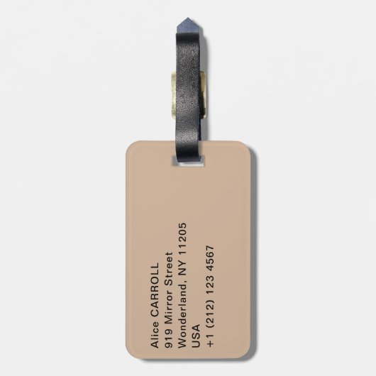 Edgar Degas - De dansklasse Bagagelabel (Achterkant verticaal)