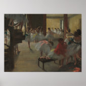 Edgar Degas De dansklasse Ballet Art Poster (Voorkant)