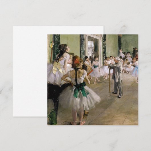Edgar Degas - De dansklasse Bedankkaart (Voorkant / Achterkant)
