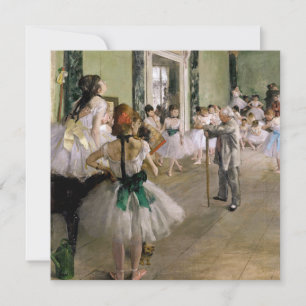 Edgar Degas - De dansklasse Bedankkaart