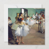 Edgar Degas - De dansklasse Bedankkaart (Voorkant)