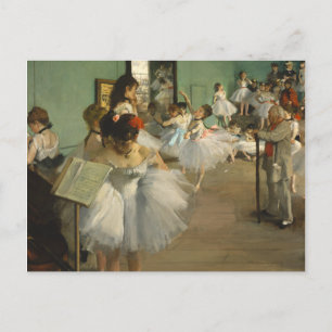 Edgar Degas de dansklasse Briefkaart