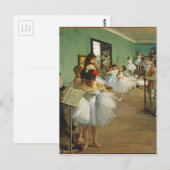 Edgar Degas de dansklasse Briefkaart (Voorkant / Achterkant)