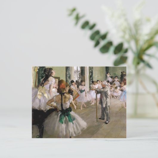 Edgar Degas - De dansklasse Briefkaart (Staand voorkant)