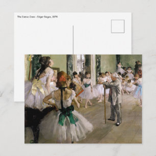 Edgar Degas - De dansklasse Briefkaart