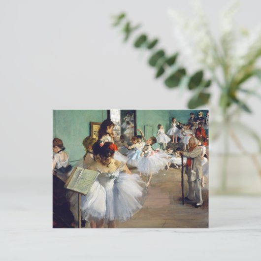 Edgar Degas - De dansklasse Briefkaart (Staand voorkant)