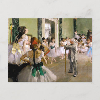 Edgar Degas de dansklasse Briefkaart