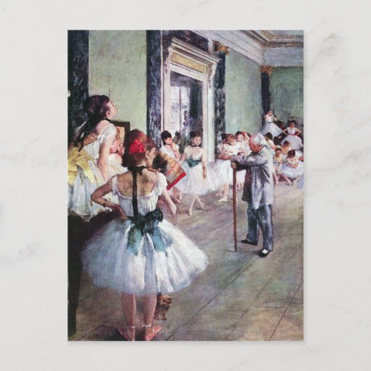 Edgar Degas - De dansklasse Briefkaart (Voorkant)