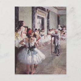 Edgar Degas de dansklasse Briefkaart