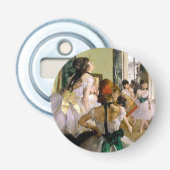 Edgar Degas de dansklasse Button Flesopener (Voorkant)