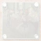 Edgar Degas | De dansklasse, c.1873-76 Glazen Onderzetter (Achterkant)