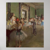 Edgar Degas | De dansklasse, c.1873-76 Poster (Voorkant)