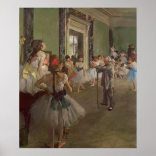 Edgar Degas   De dansklasse, c.1873-76 Poster