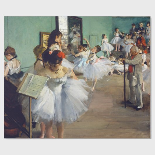 Edgar Degas - De dansklasse Cadeaupapier (Vlak)