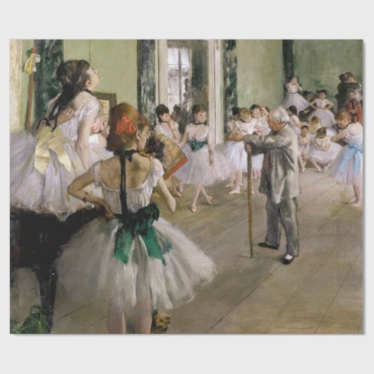 Edgar Degas - De dansklasse Cadeaupapier (Vlak)
