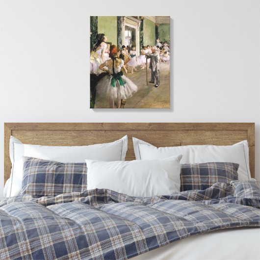 Edgar Degas - De dansklasse Canvas Afdruk (Insitu (Slaapkamer))