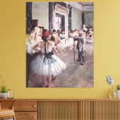 Edgar Degas de dansklasse Canvas Afdruk (Insitu (Woonkamer))