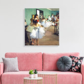Edgar Degas - De dansklasse Canvas Afdruk (Insitu (Woonkamer))