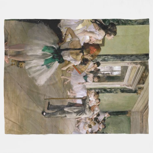 Edgar Degas - De dansklasse Fleece Deken (Voorkant (Horizontaal))